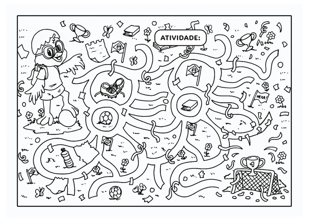 Página interna: atividade infantil